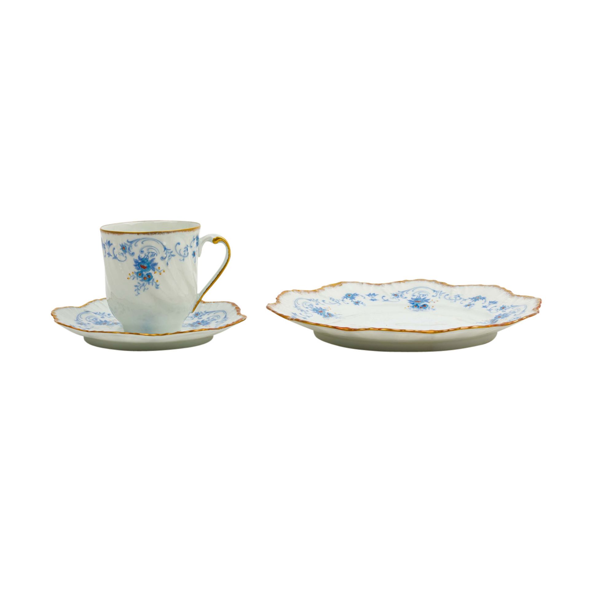 ROYAL LIMOGES 32-tlg. Kaffeeservice 'Fontainebleau', 20. Jh. - Bild 3 aus 6