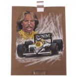 KUJAU, KONRAD PAUL,attr. (1938-2000), "Keke Rosberg",