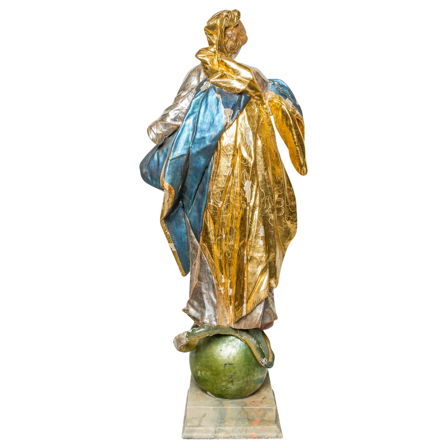 BAROCK-BILDSCHNITZER 18. Jh., "Maria Immaculata", - Image 7 of 8
