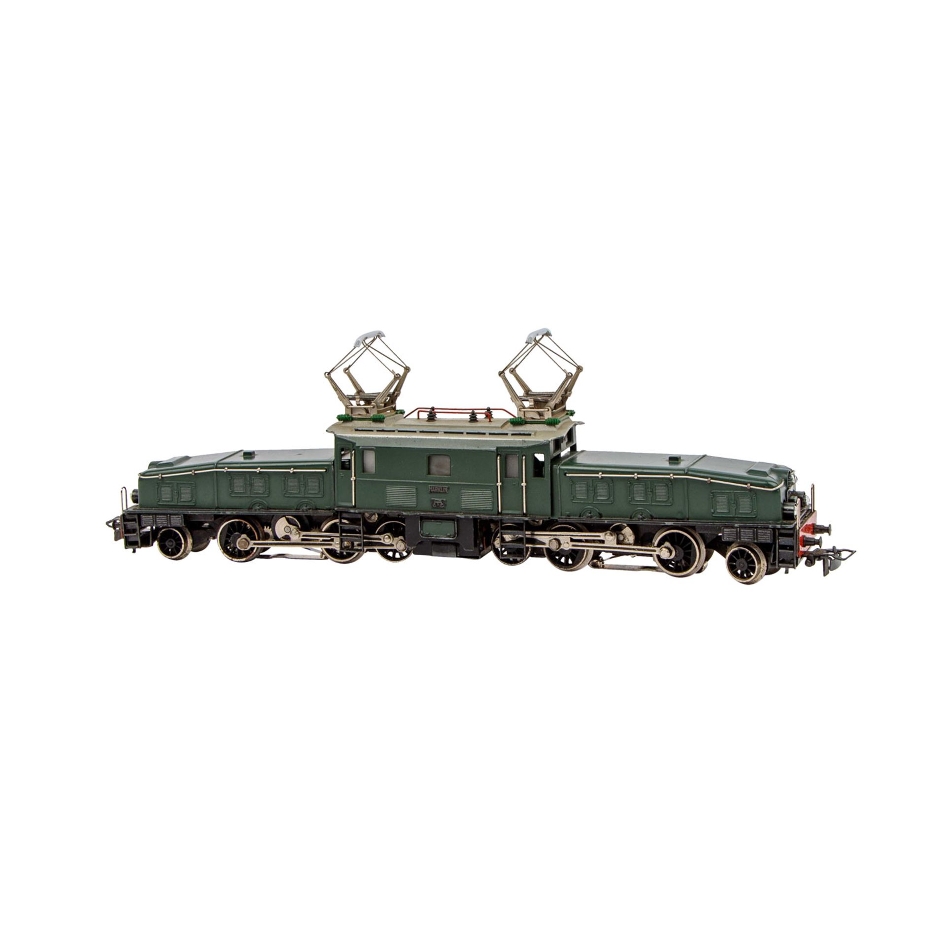 MÄRKLIN grüne E-Lok "Krokodil", H 0,