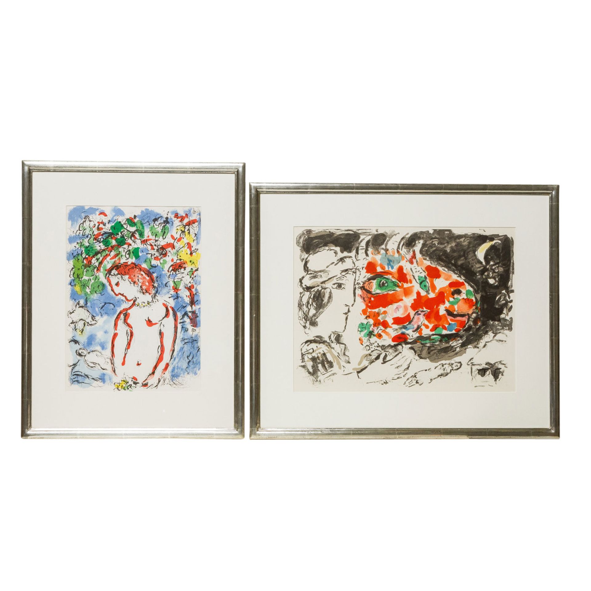 CHAGALL, MARC (1887-1985), "Derriere le Miroir" 1972 und 2 Lithographien,