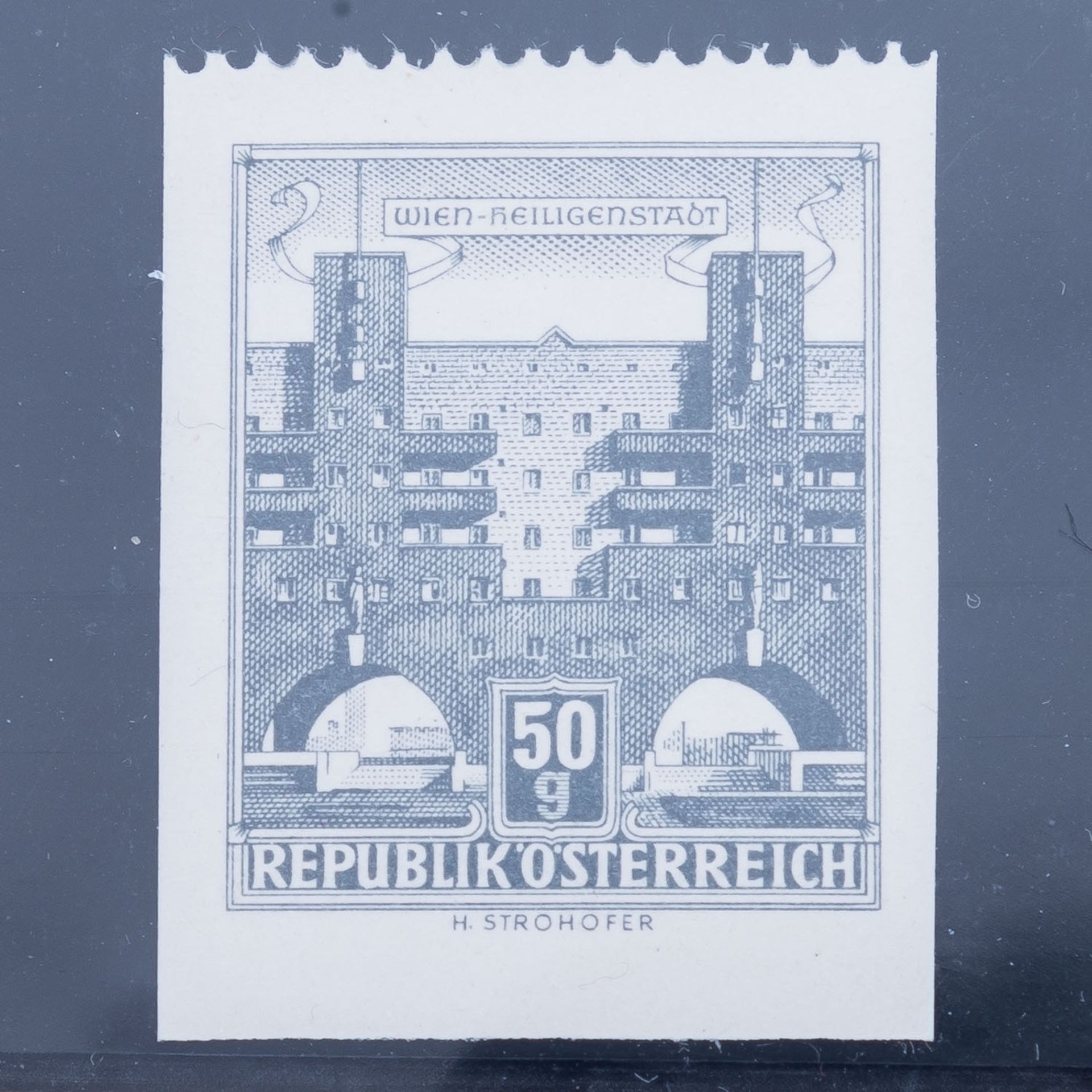 Österreich 1959 - MiNr. 1044, 50 Groschen Heiligenstadt - Bild 2 aus 2