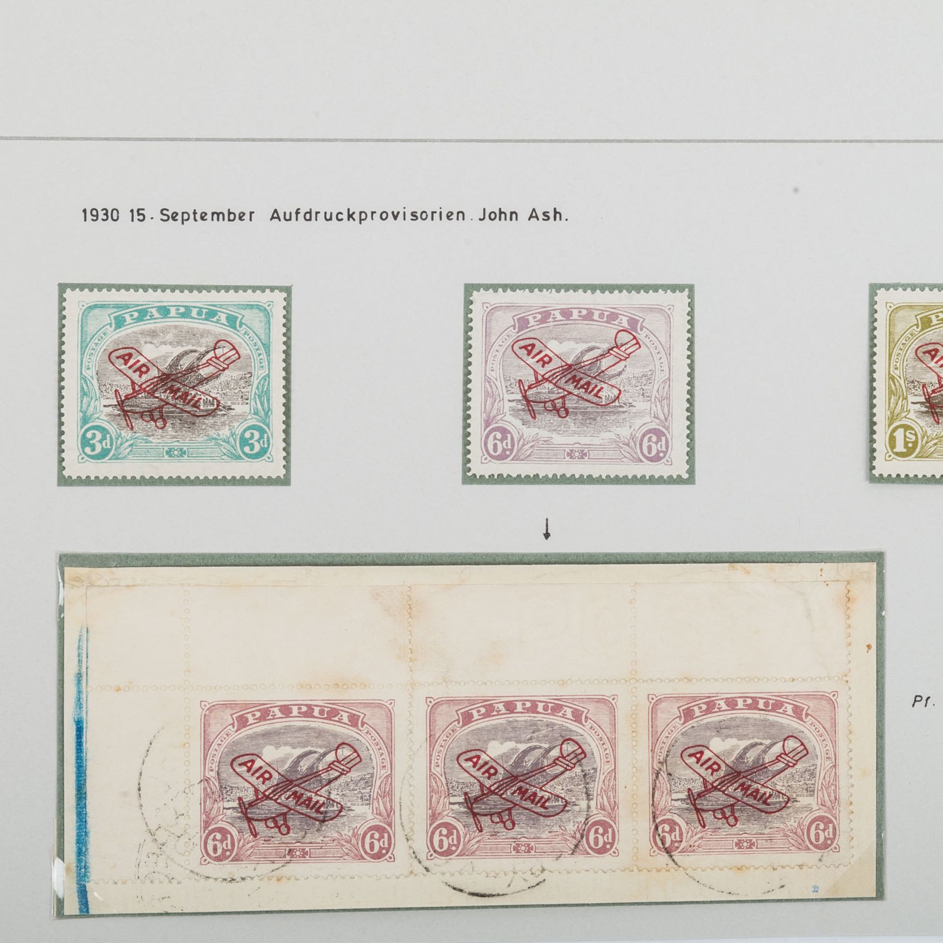 Papua 1929/30 **/* - Kleine Spezial-Kollektion der Flugpostausgabe - Bild 4 aus 7