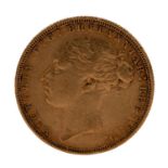 Großbritannien /GOLD - Viktoria 'Young Head' 1 Sovereign 1884