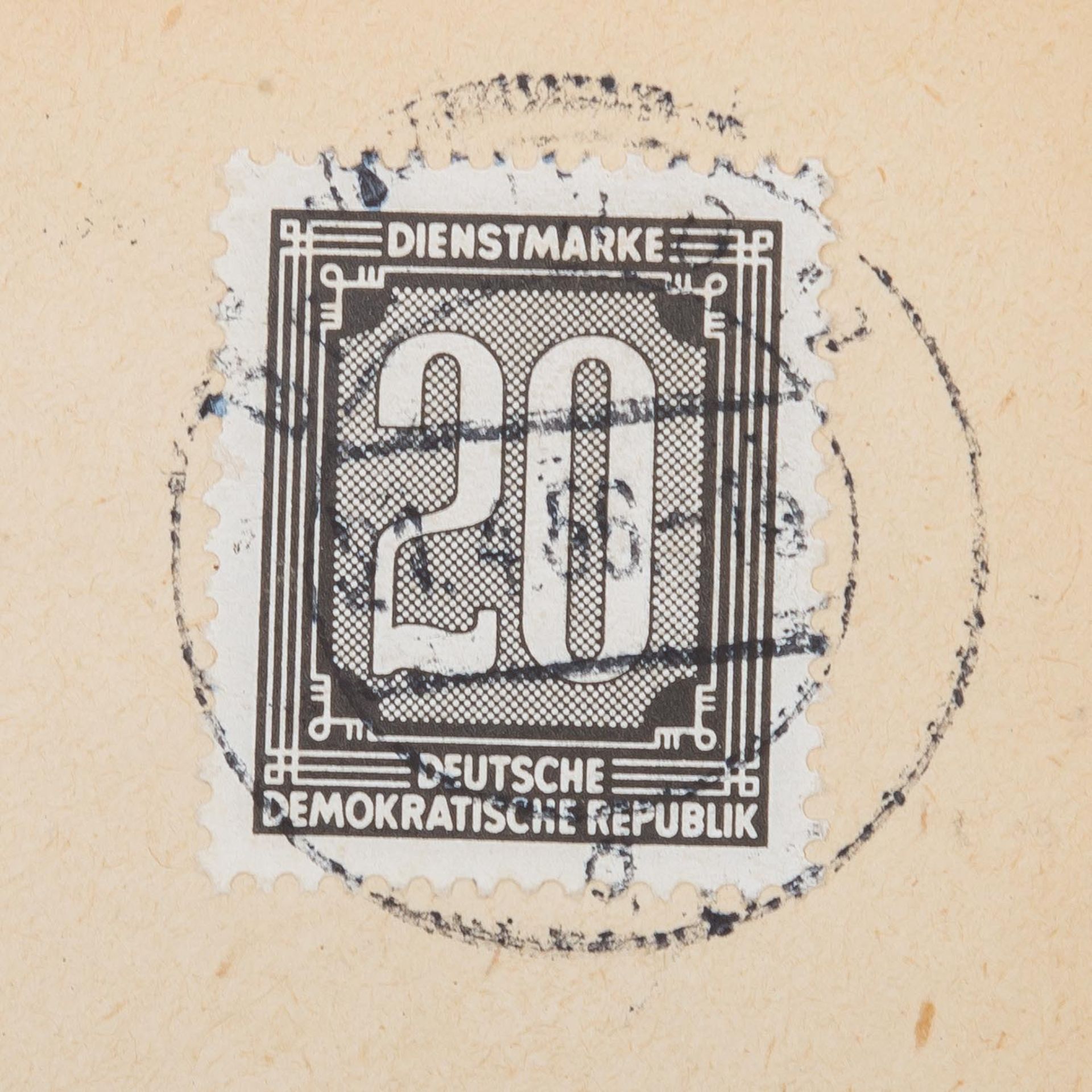 DDR - Dienstmarken B (Verw. Post A / Zentr.) 1956 - Bild 2 aus 3