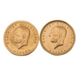 Türkei/GOLD - 2 x 100 Piaster Kemal Atatürk,