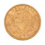 Schweiz/GOLD - 20 Franken Vreneli 1902 B,