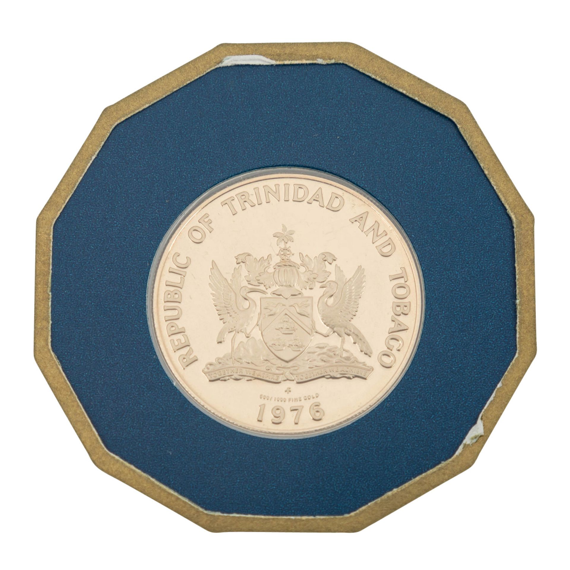 Trinidad und Tobago/GOLD - 100 Dollars 1976, - Bild 3 aus 3