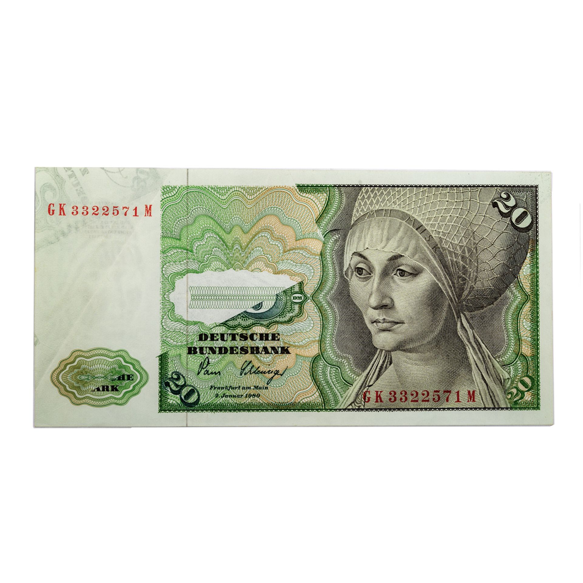 Seltener Fehldruck - 20 DM Banknote - Bild 2 aus 3