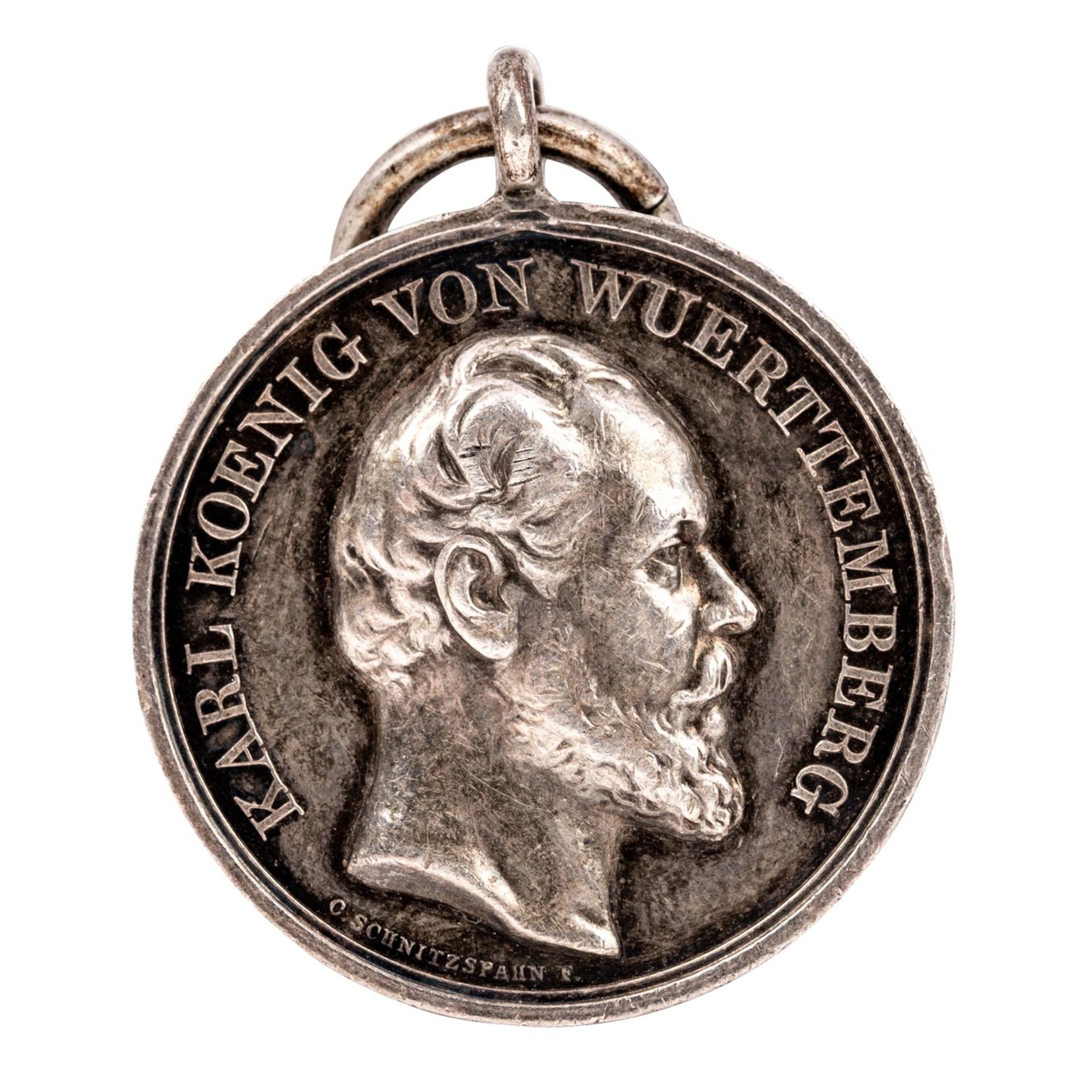 Württemberg - Silberne Militärverdienstmedaille König Karl - Bild 2 aus 2