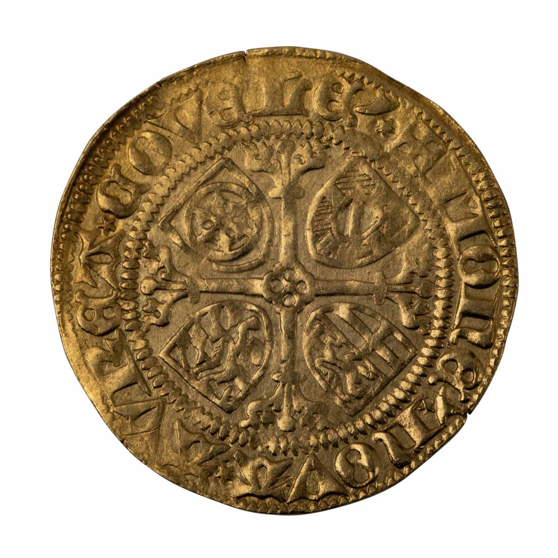 Erzbistum Trier - Goldgulden o.J./ Koblenz, Johann II. von Baden (1456-1503), - Bild 2 aus 2