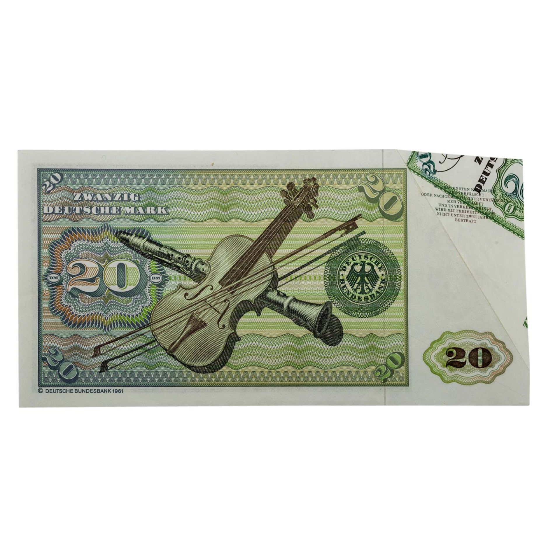 Seltener Fehldruck - 20 DM Banknote - Bild 3 aus 3