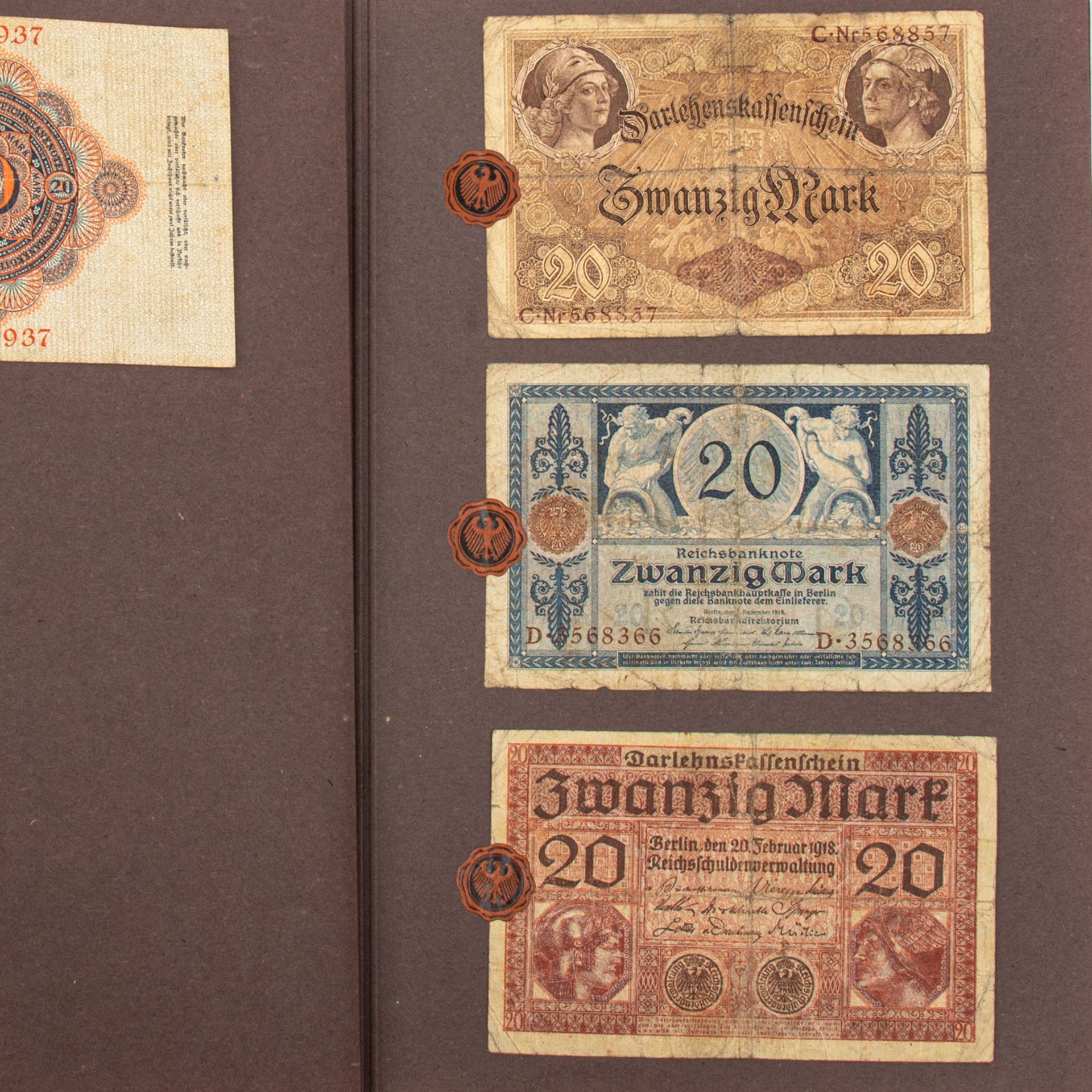 Sammelalbum "Aus Deutschlands schwerster Zeit - Deutsche Zahlungsmittel 1914-1924" - - Bild 4 aus 7