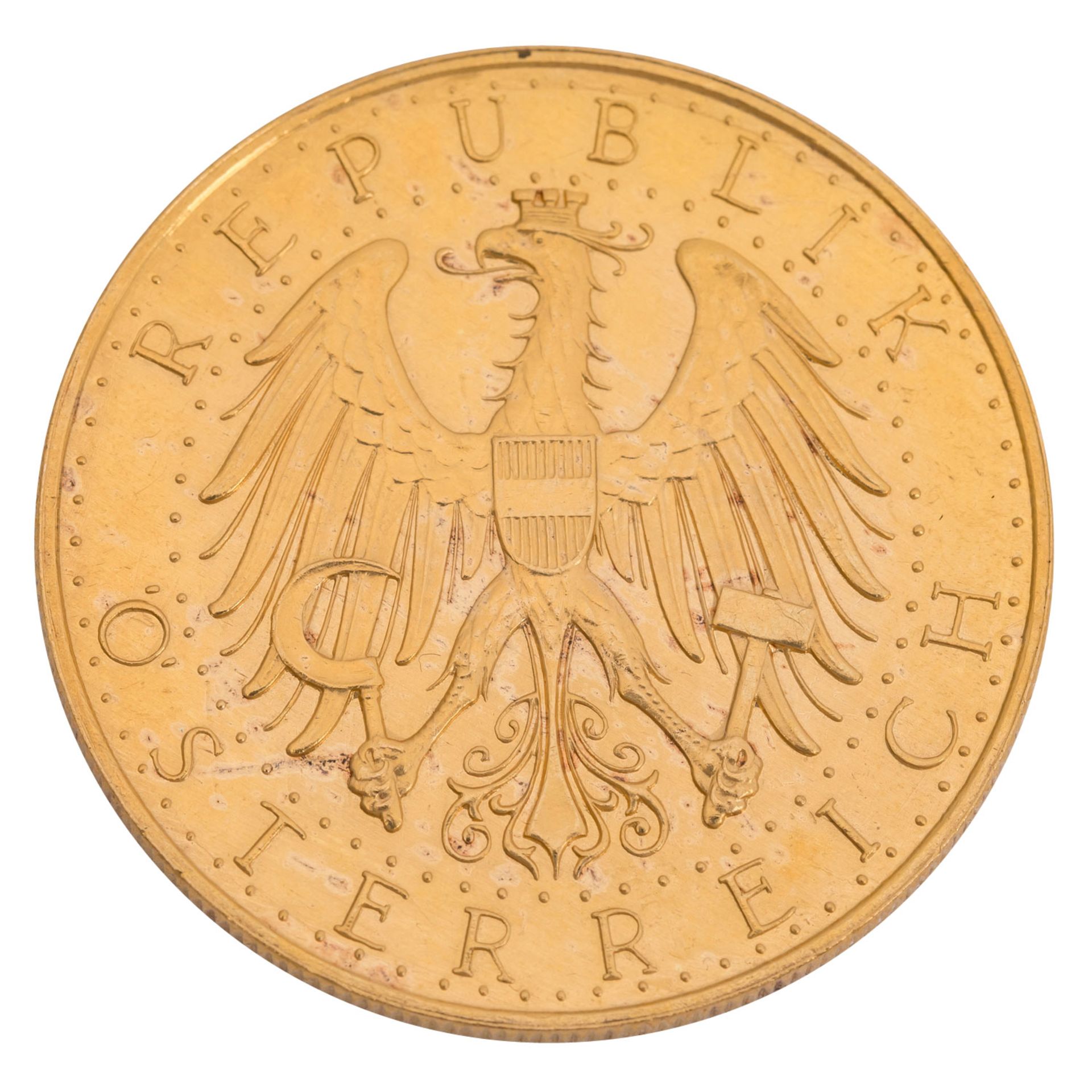 Österreich 1. Republik (1918-1938) / GOLD - 100 Schilling 1931, - Bild 2 aus 2