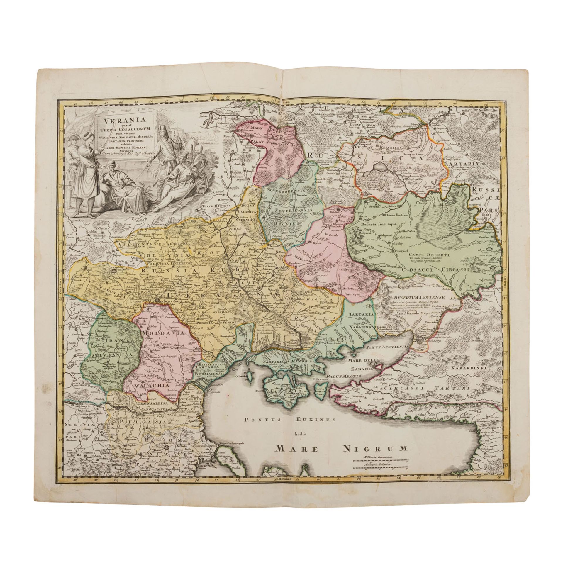 Russland, Schwarzmeergebiete, Ukraine, handkolorierte Kupferstichlandkarten, 18./19.Jh. - Image 2 of 7