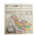 Handkolorierte Kupferstichlandkarten Osmanisches Reich, Israel, Persien 18./19.Jh. -