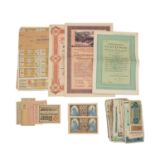 Konvolut Wertpapiere, Banknoten und Weiteres, auch Deutschland 1933-1945 -