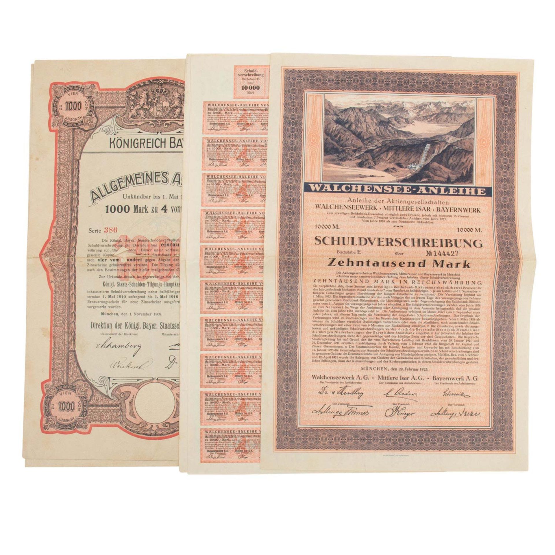 Konvolut Wertpapiere, Banknoten und Weiteres, auch Deutschland 1933-1945 - - Bild 3 aus 7