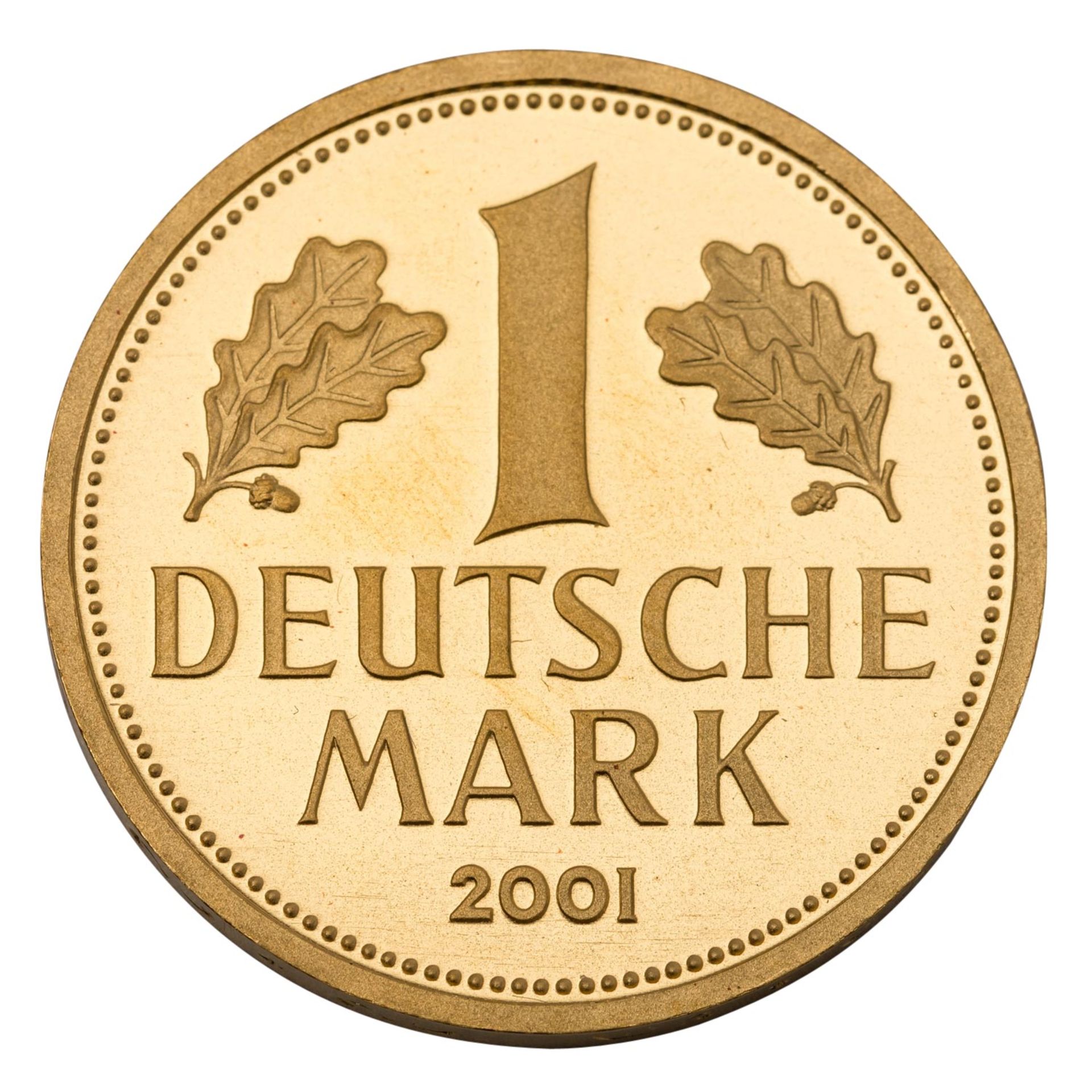 BRD/GOLD - 1 Deutsche Mark 2001 J, - Bild 2 aus 3