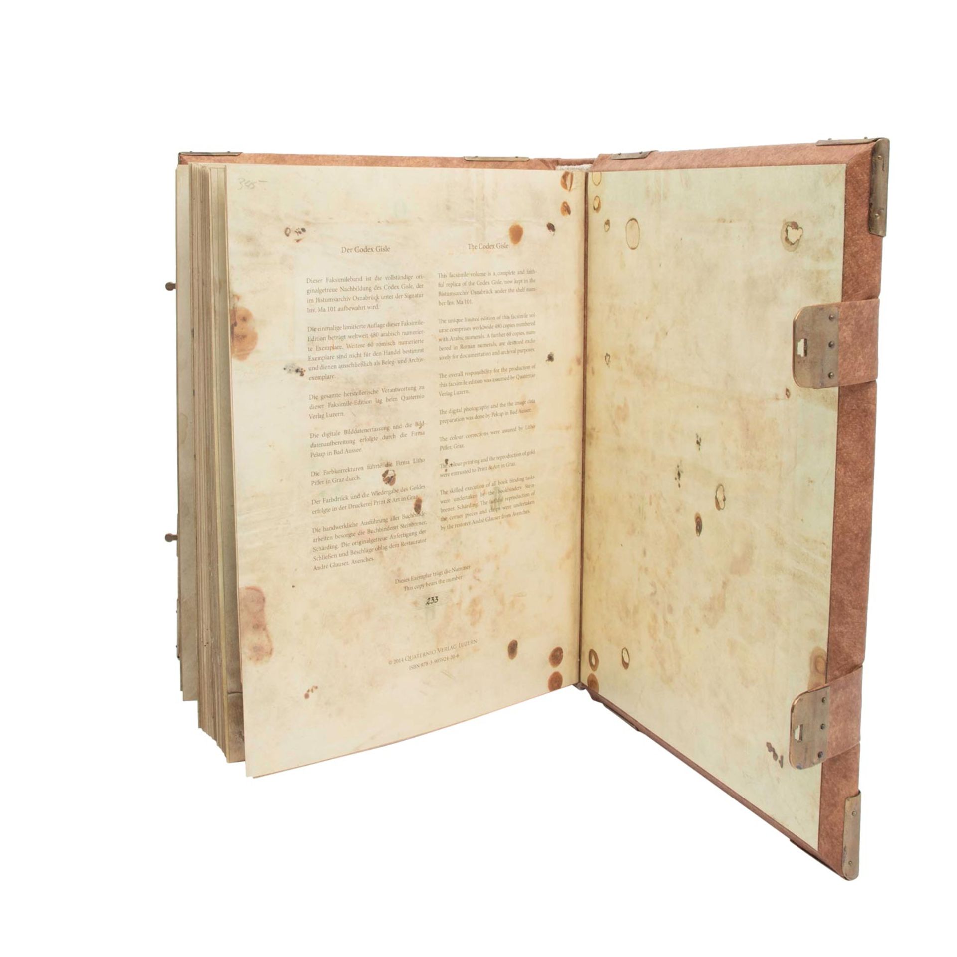 Faksimile "Der Codex Gisle" , mittelalterliches Musikmanuskript - - Image 7 of 8