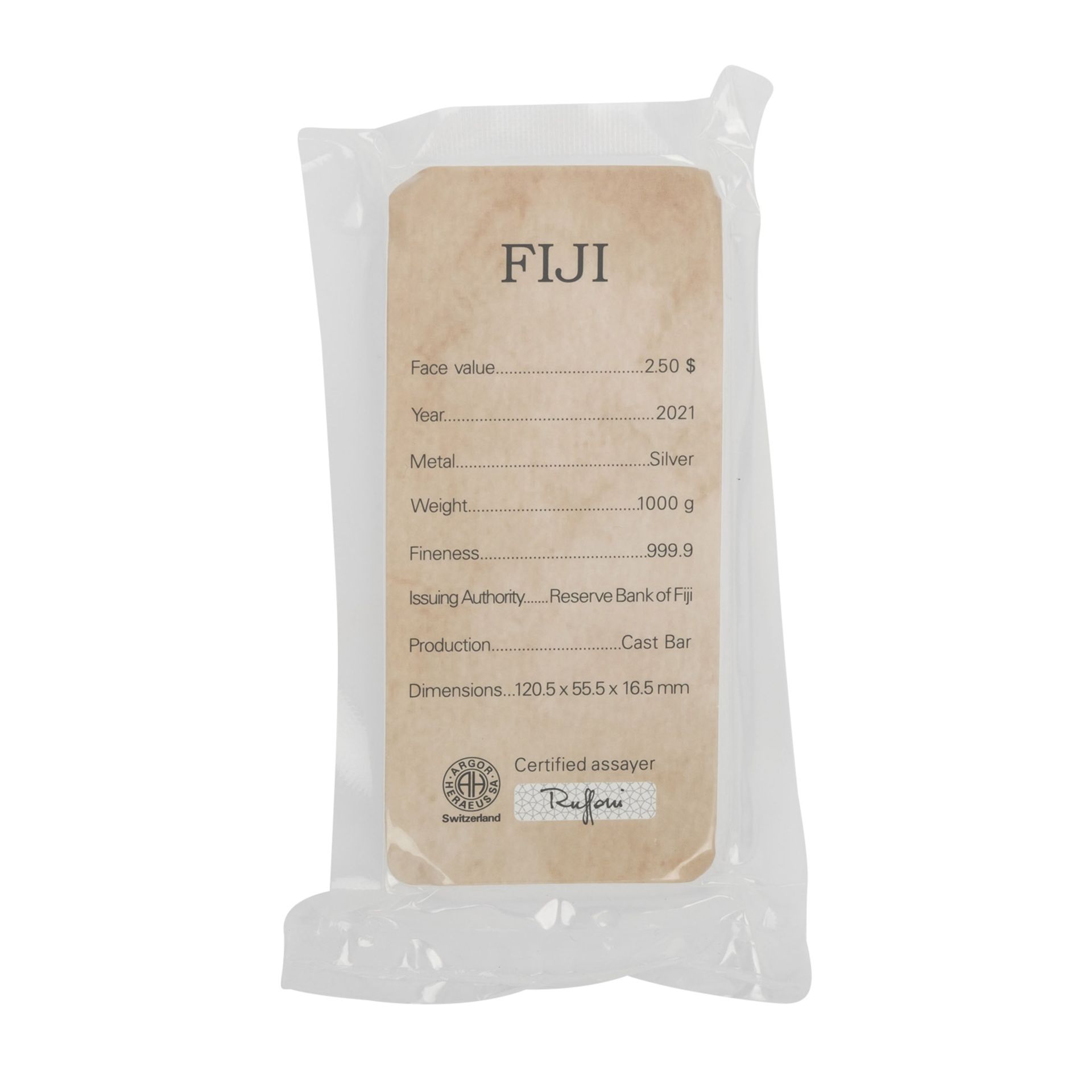 Cook Inseln, Fiji Inseln / SILBER - 2 x 1 Kg.-Barren, - Bild 3 aus 5