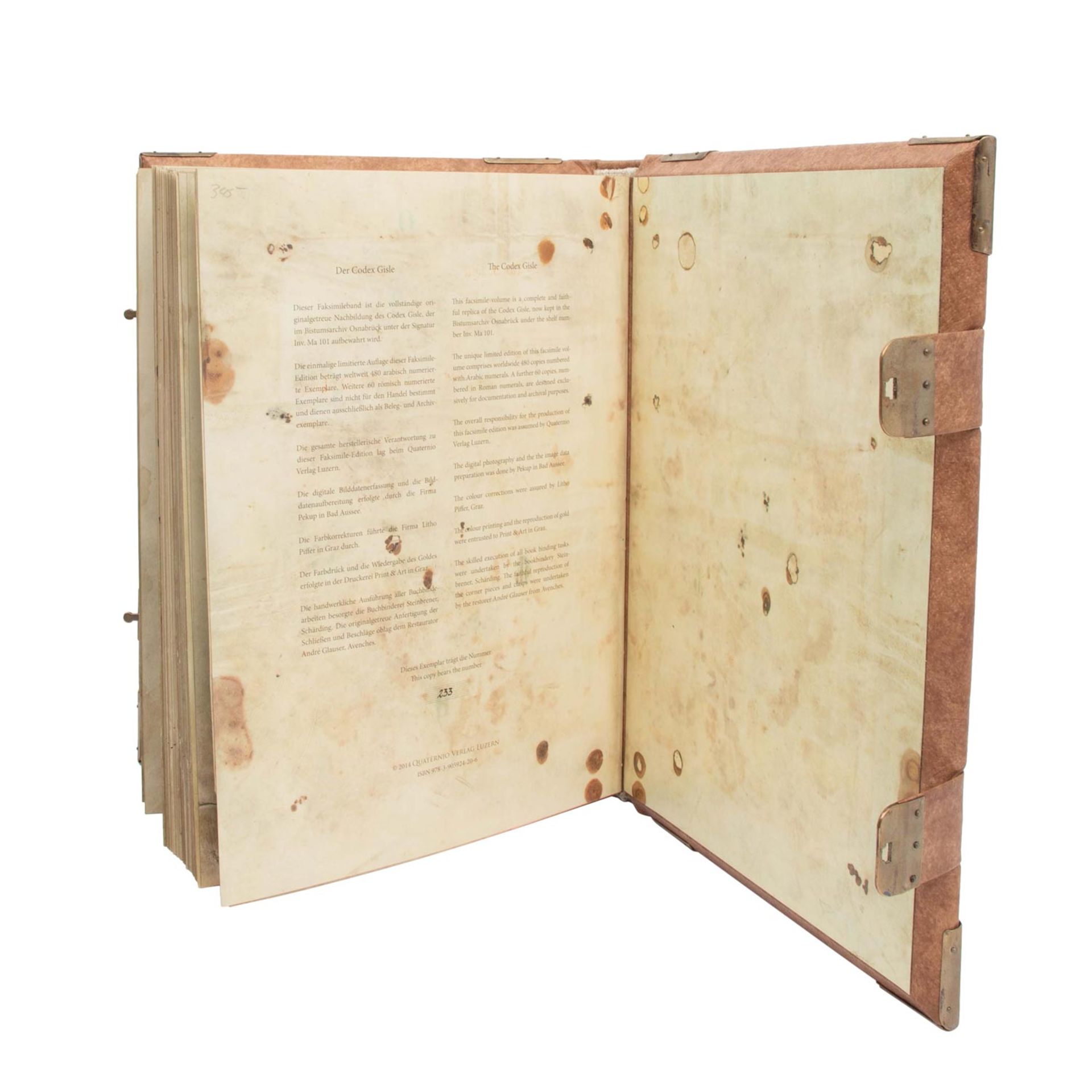 Faksimile "Der Codex Gisle" , mittelalterliches Musikmanuskript - - Image 6 of 8