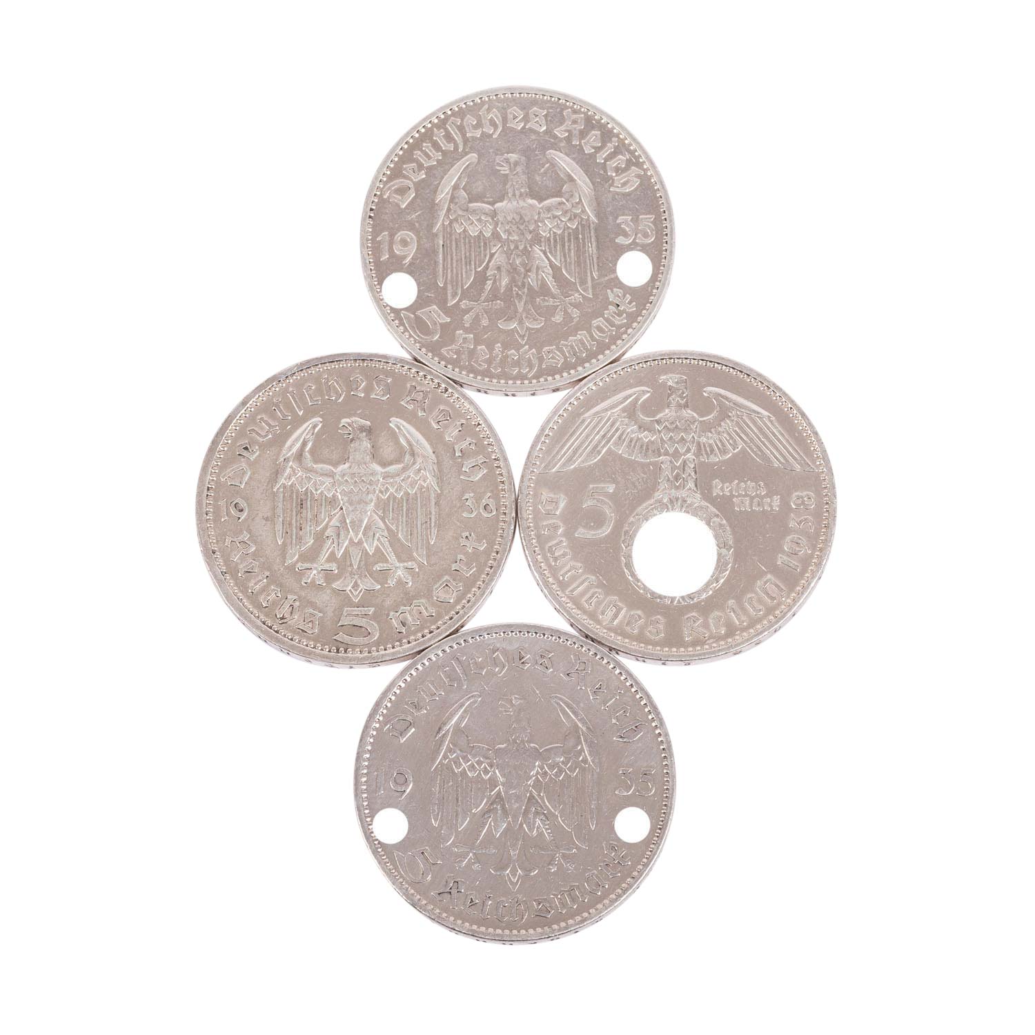 Deutsches Reich - 24 x 5 Reichsmark, Silber, - Image 3 of 3