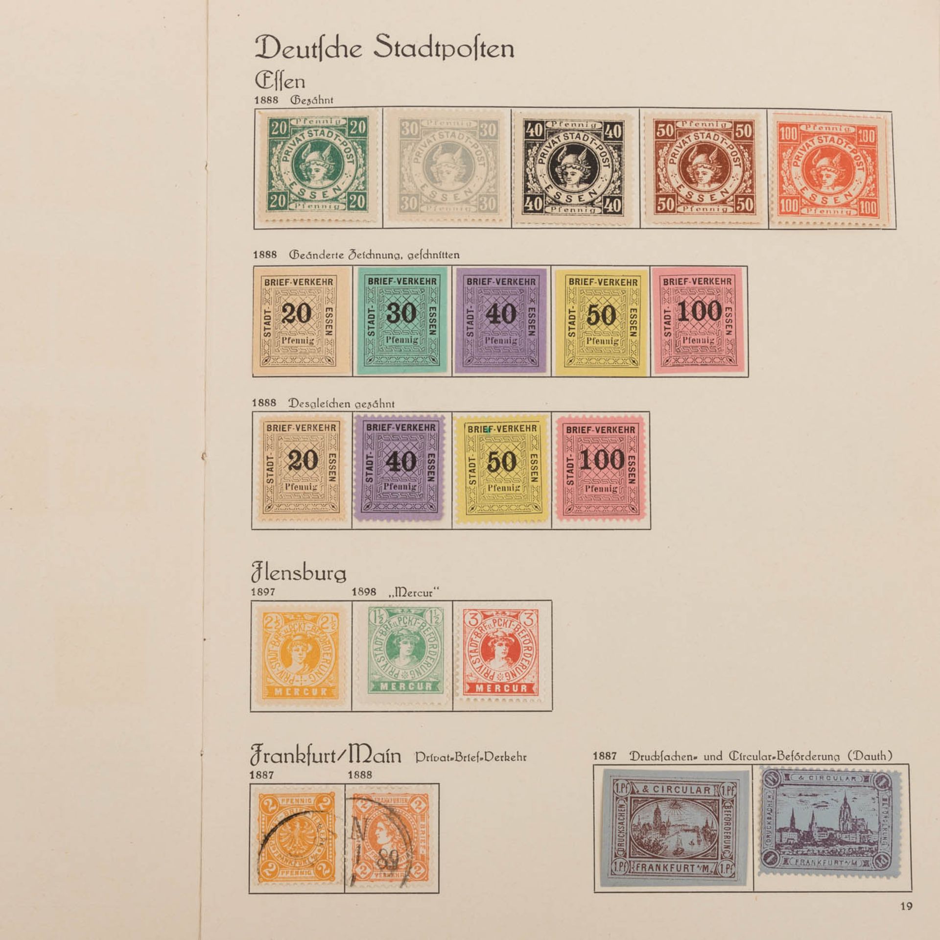 Deutsche Stadtpost 1898 - 1899 - Bild 7 aus 19