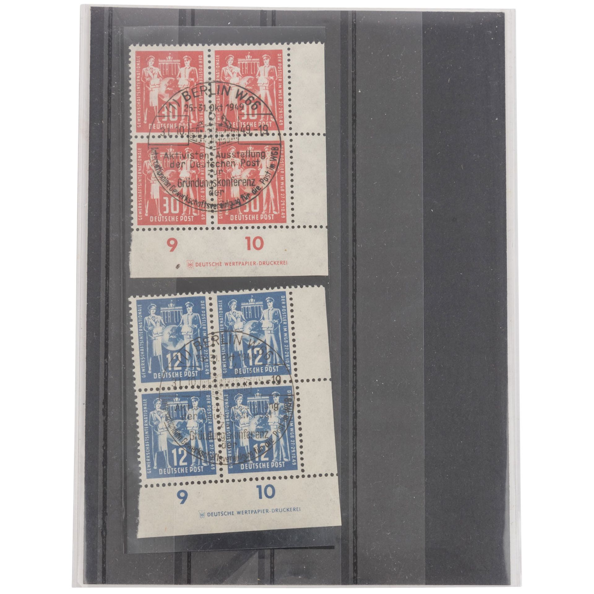 DDR 1949 O Viererblock; Kat.-Wert: ca. 1.000,-€