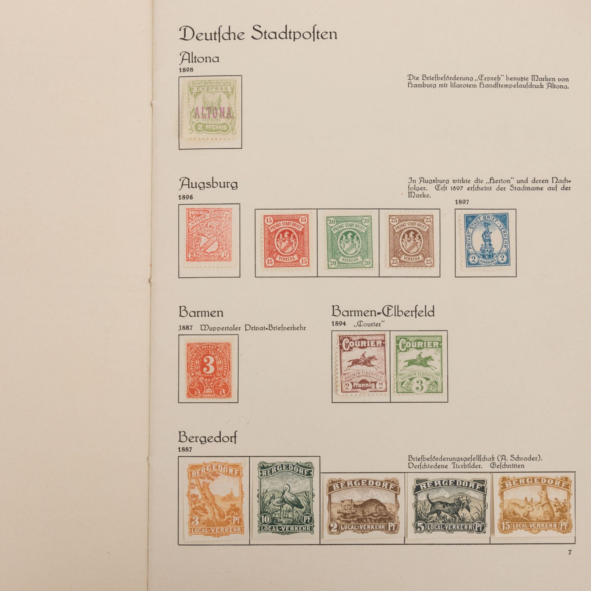 Deutsche Stadtpost 1898 - 1899 - Bild 2 aus 19