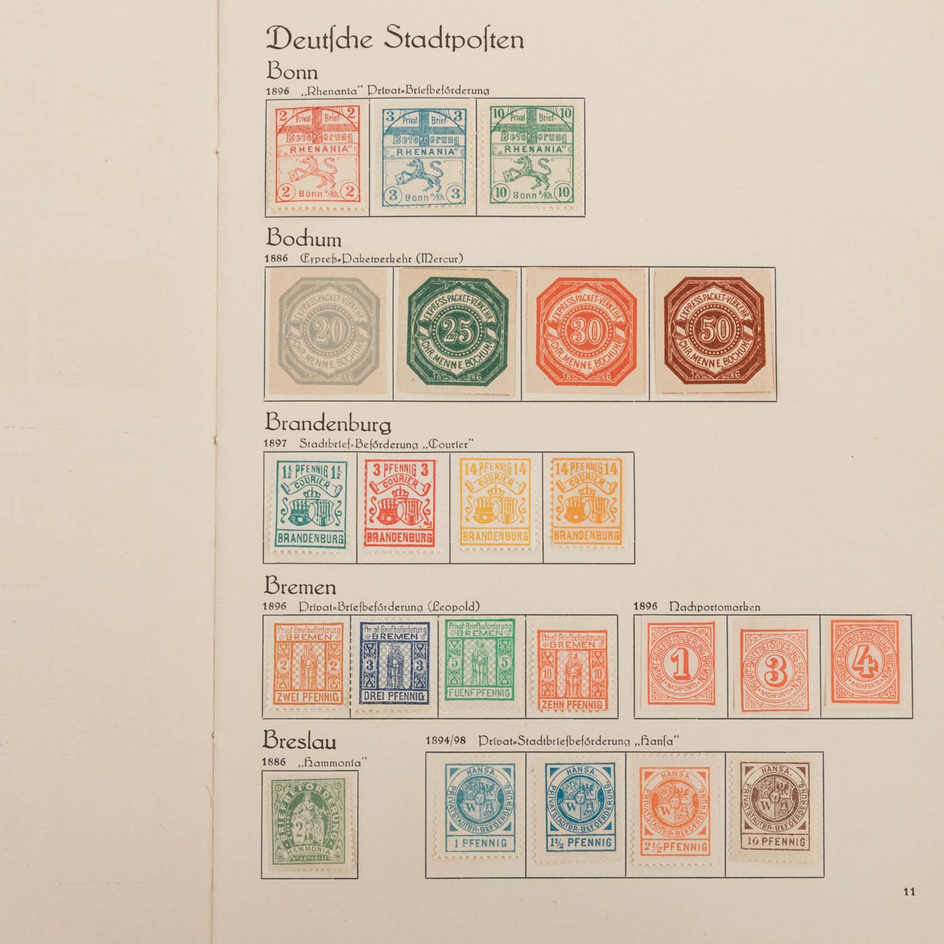 Deutsche Stadtpost 1898 - 1899 - Bild 4 aus 19