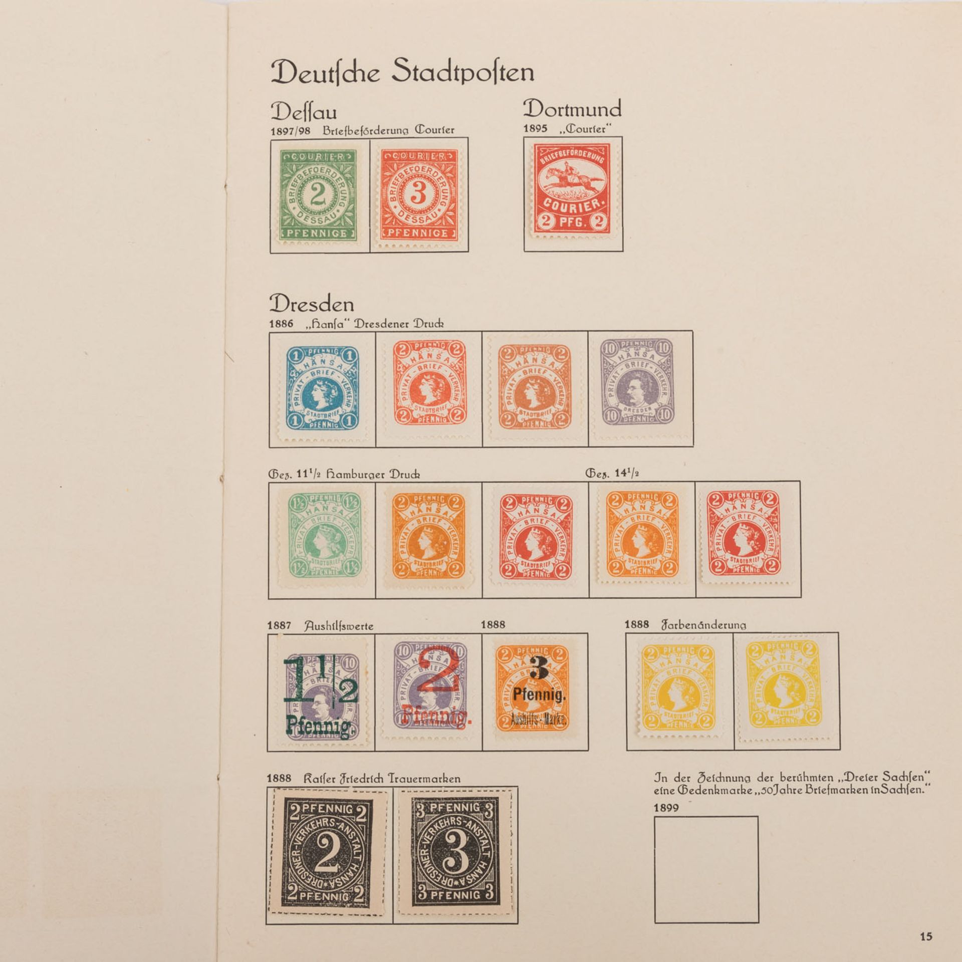 Deutsche Stadtpost 1898 - 1899 - Bild 5 aus 19