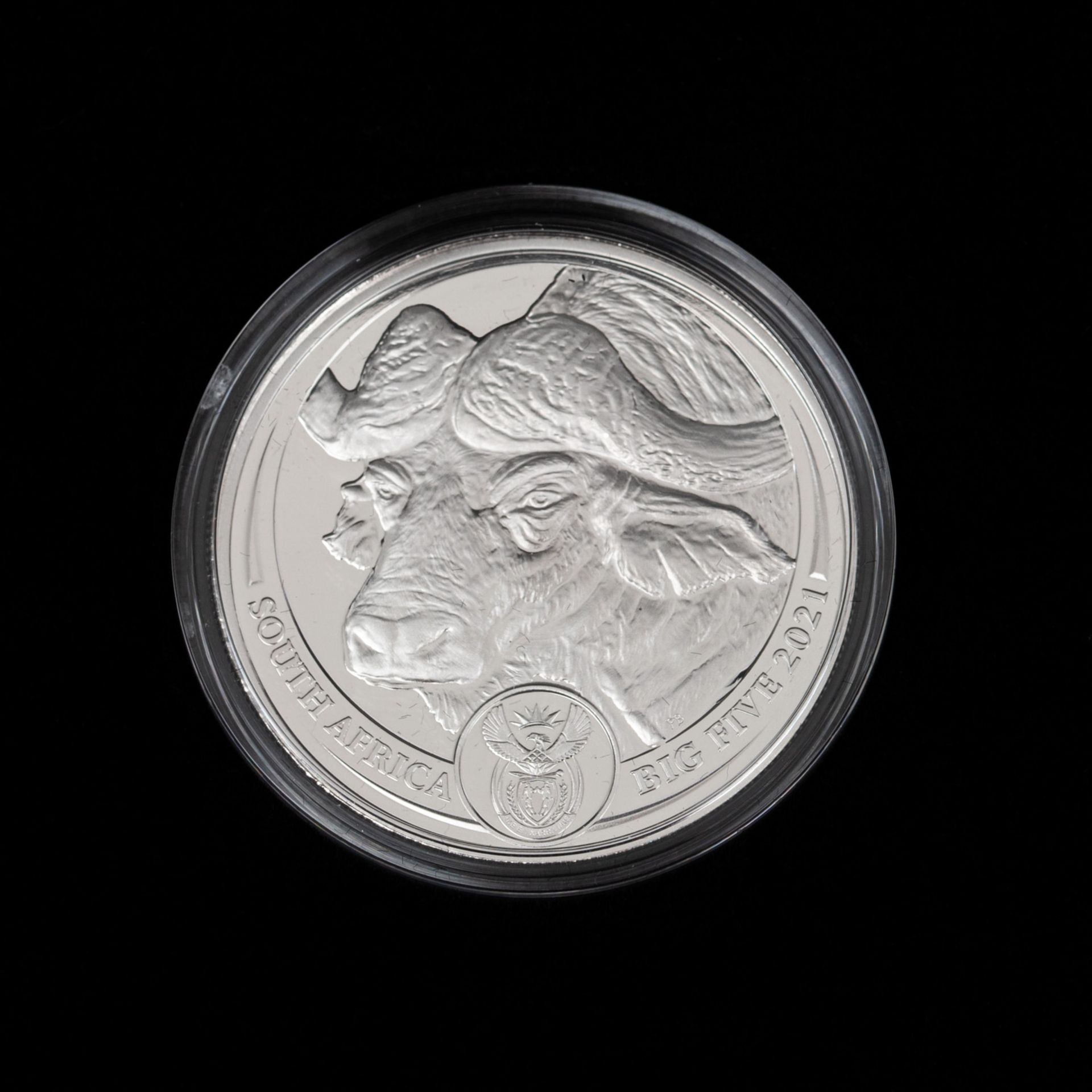 SELTEN! Südafrika/PLATIN - 20 Rand 2021 Buffalo, - Image 2 of 3