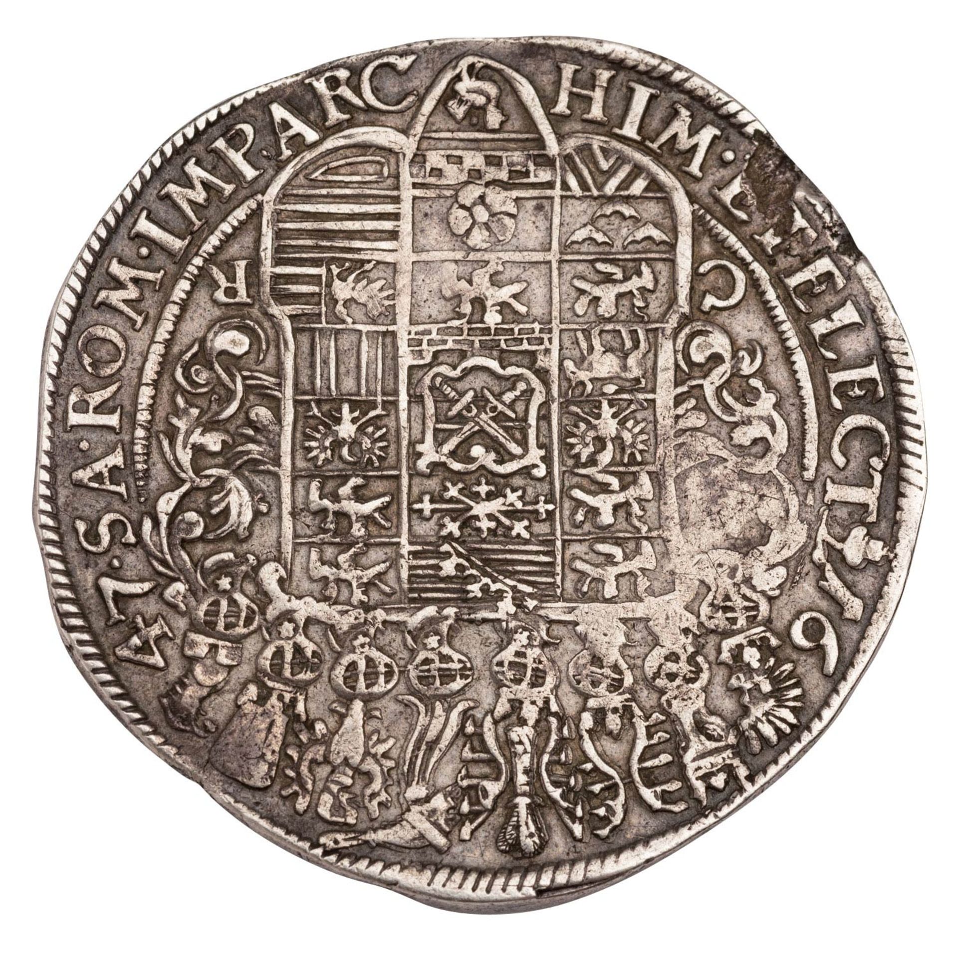 Altdeutschland, Sachsen-Albertinische Linie, Johann Georg I. Reichstaler 1647 CR - Image 2 of 2