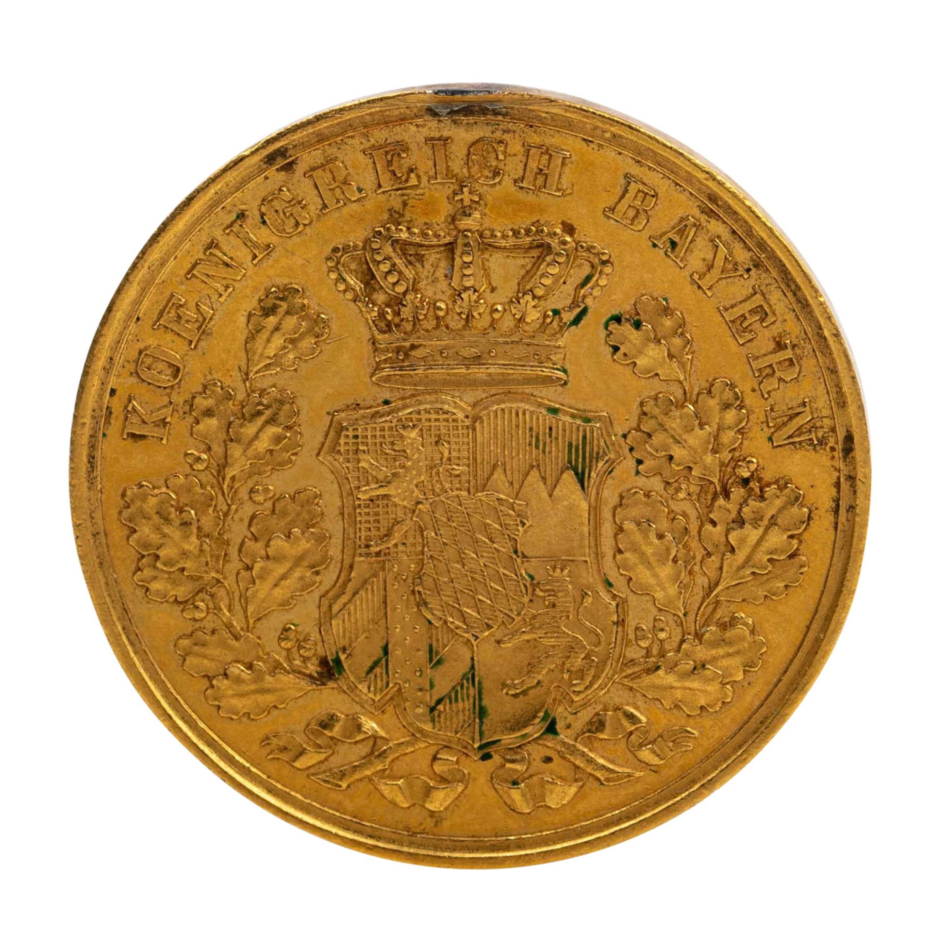 Königreich Bayern - Maximilian II. 1848-1864, Goldene Preismedaille - Image 2 of 2