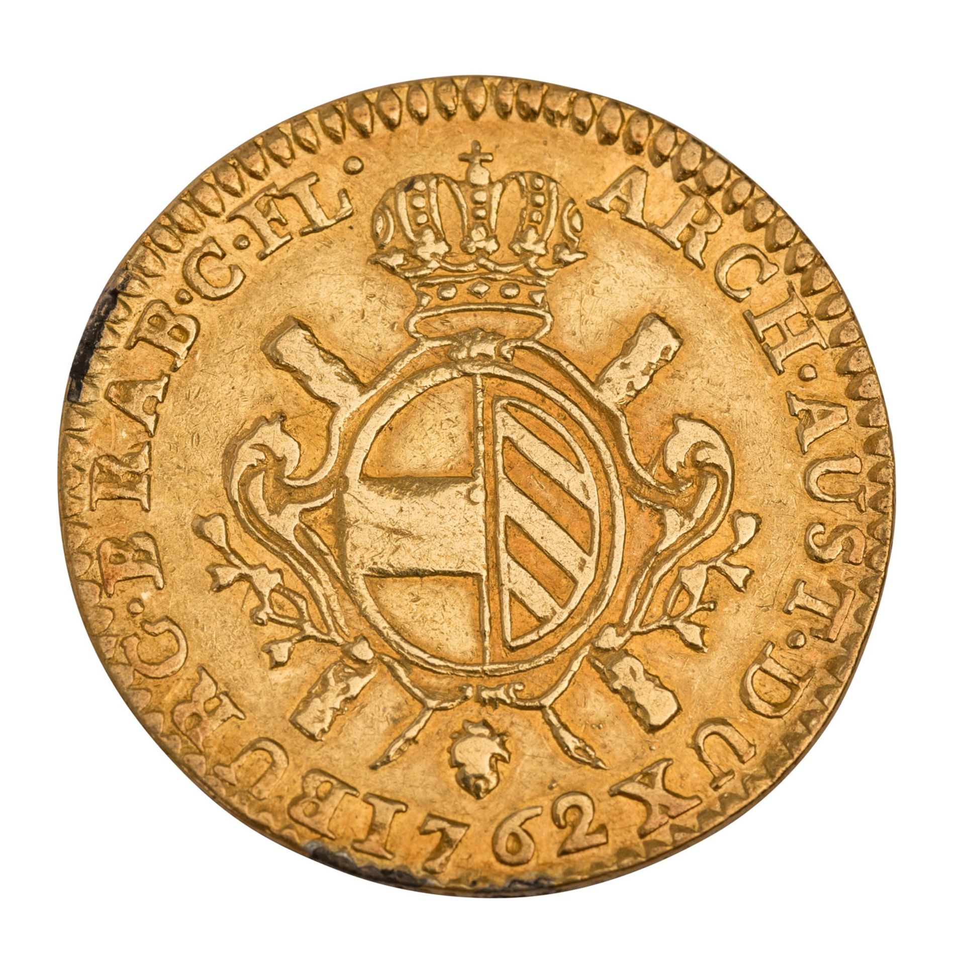 RDR/Gold - 2 Souverain d'or 1762, Maria Theresia, - Image 2 of 2