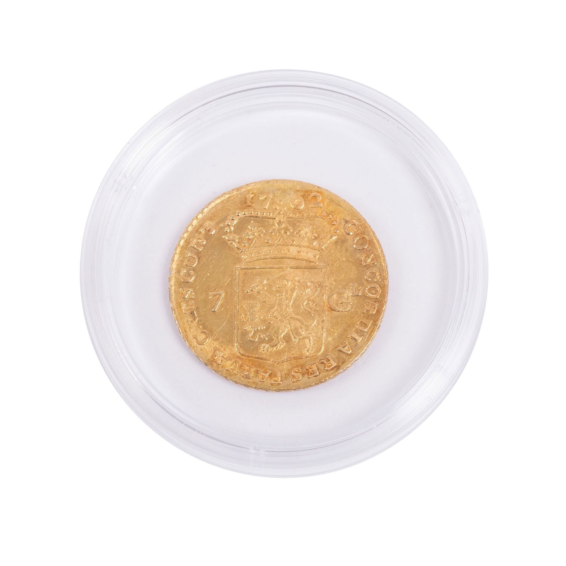 Niederlande/Gold - 7 Gulden 1762, - Image 2 of 2