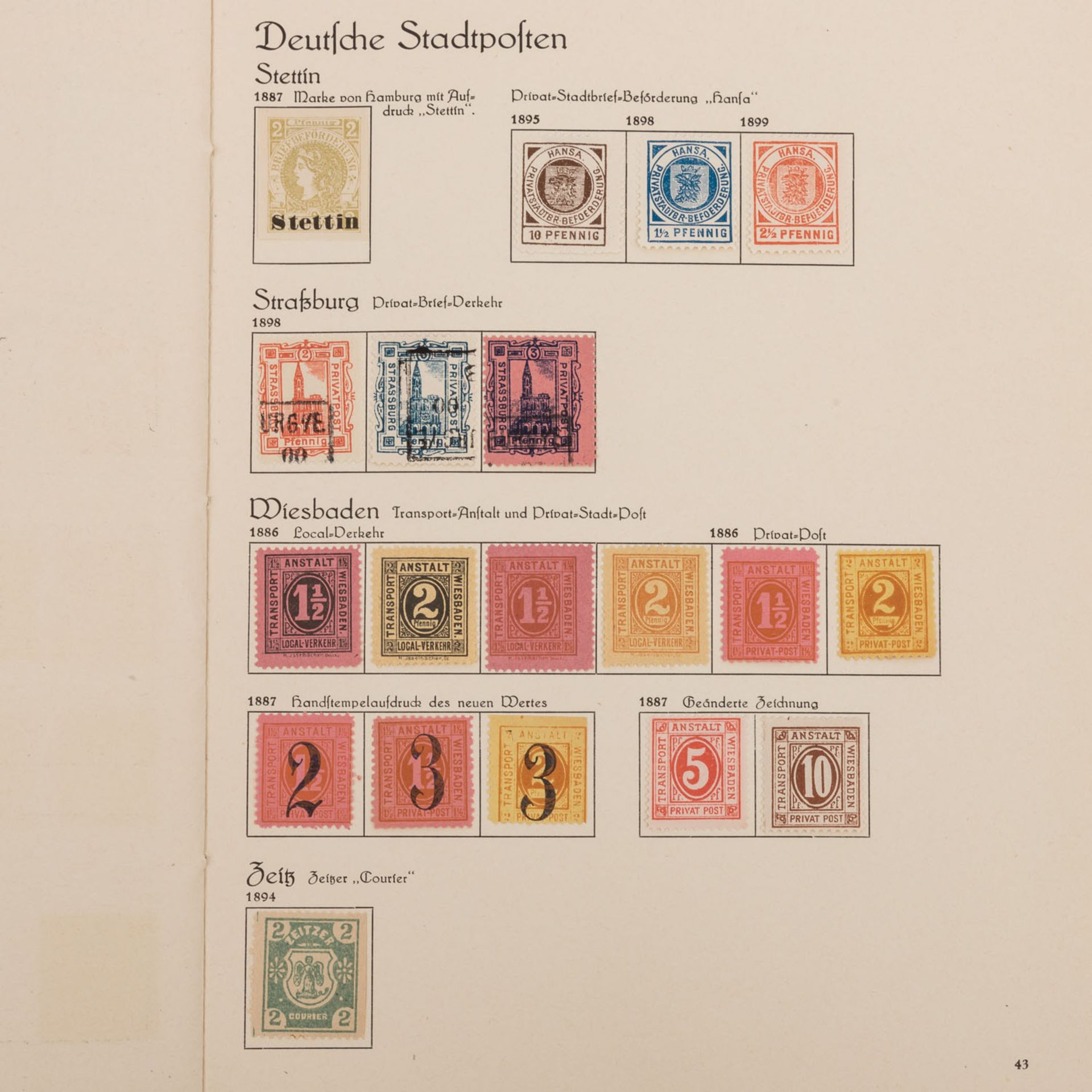 Deutsche Stadtpost 1898 - 1899 - Bild 19 aus 19