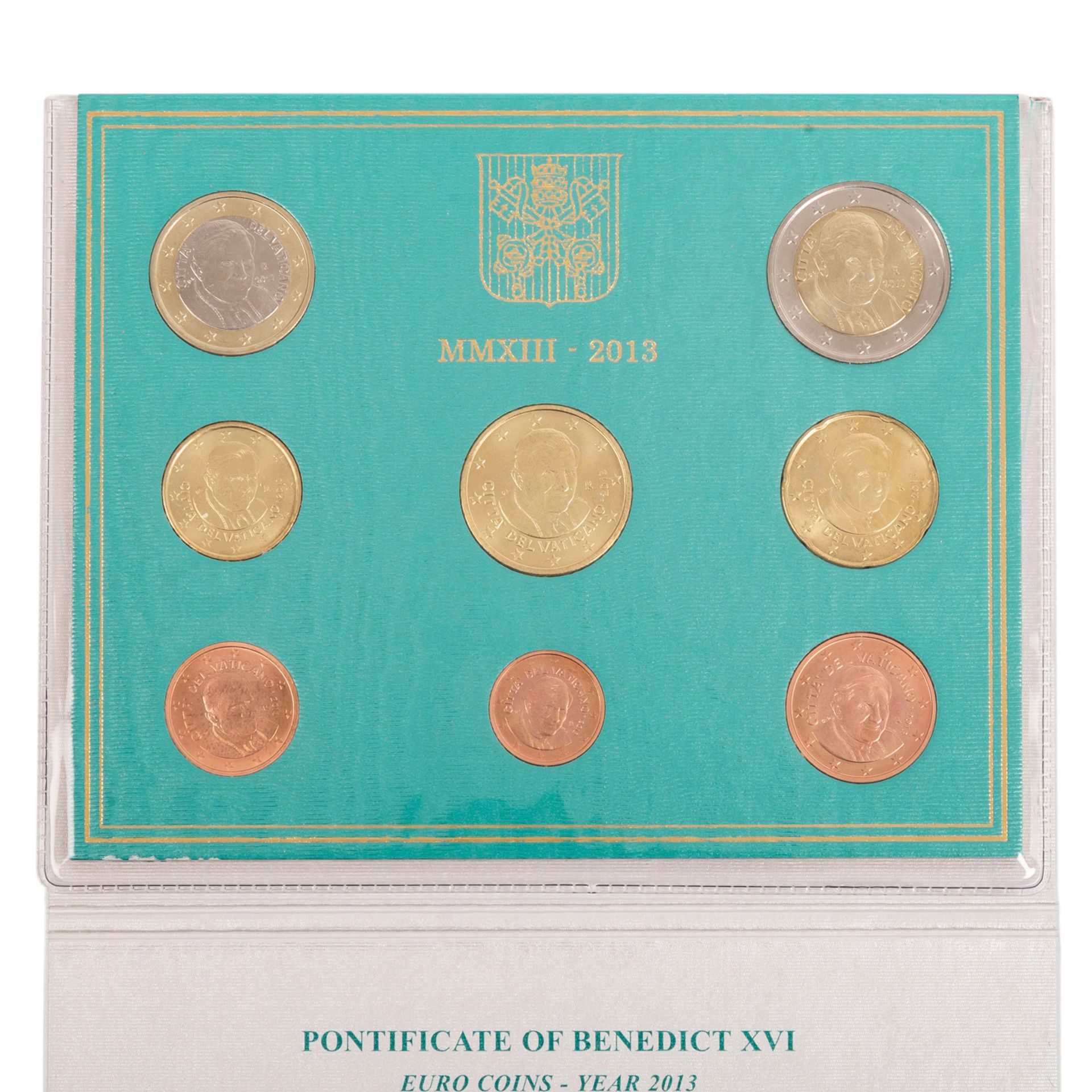 Vatikan - Großer Reigen Euro-Kursmünzensätze, - Bild 3 aus 4