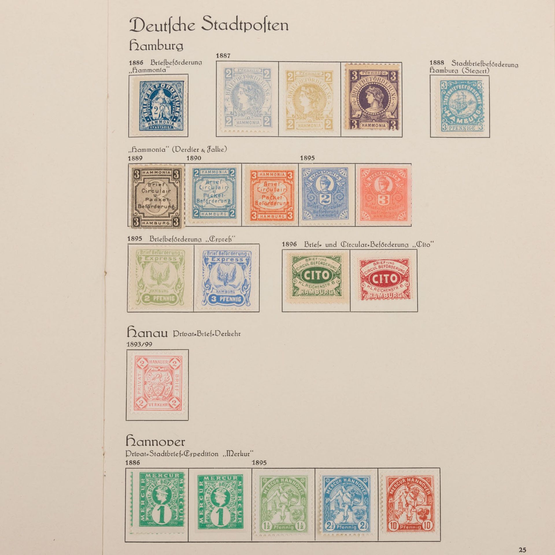 Deutsche Stadtpost 1898 - 1899 - Bild 10 aus 19