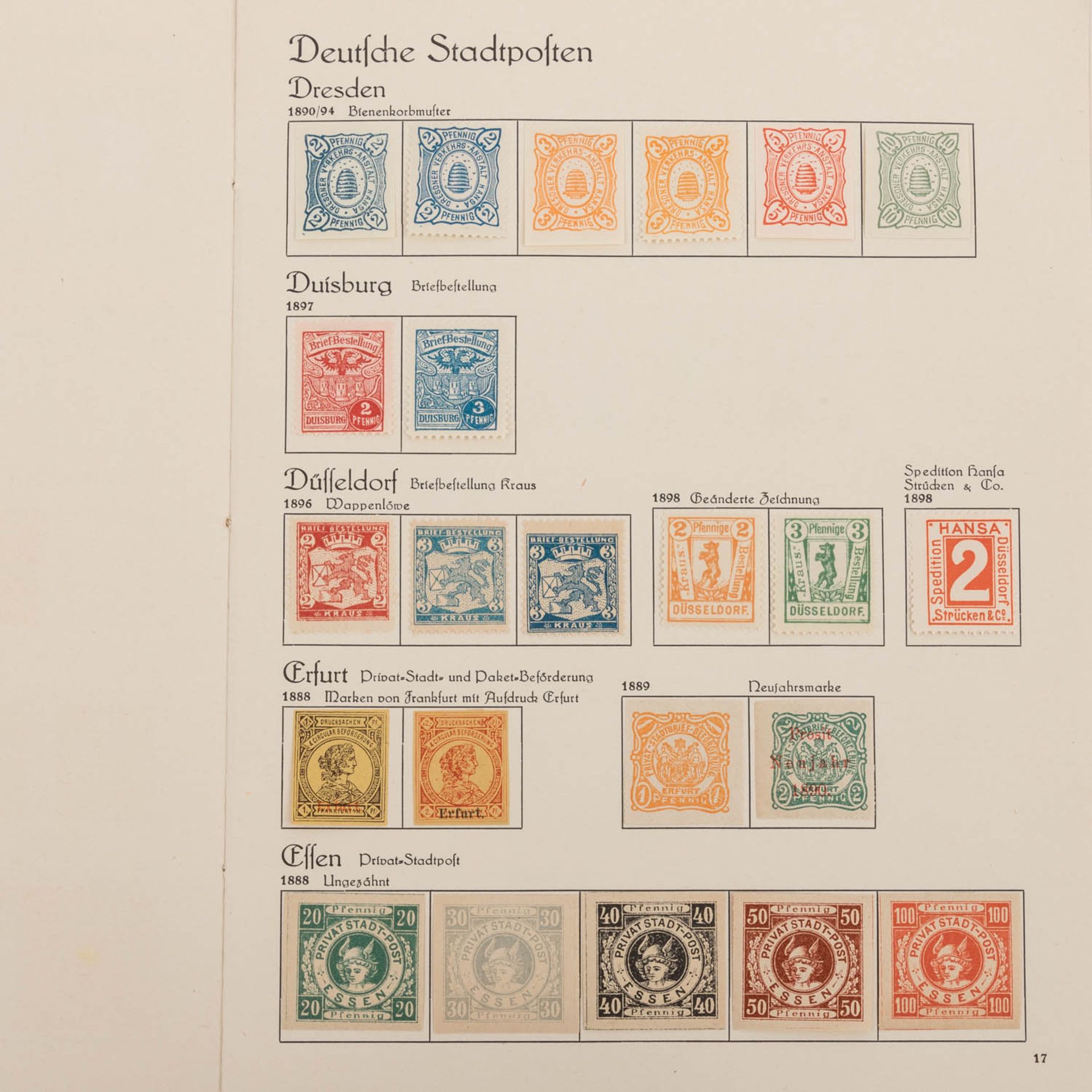 Deutsche Stadtpost 1898 - 1899 - Bild 6 aus 19