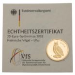 BRD / Heimische Vögel - Euro/J, Uhu,