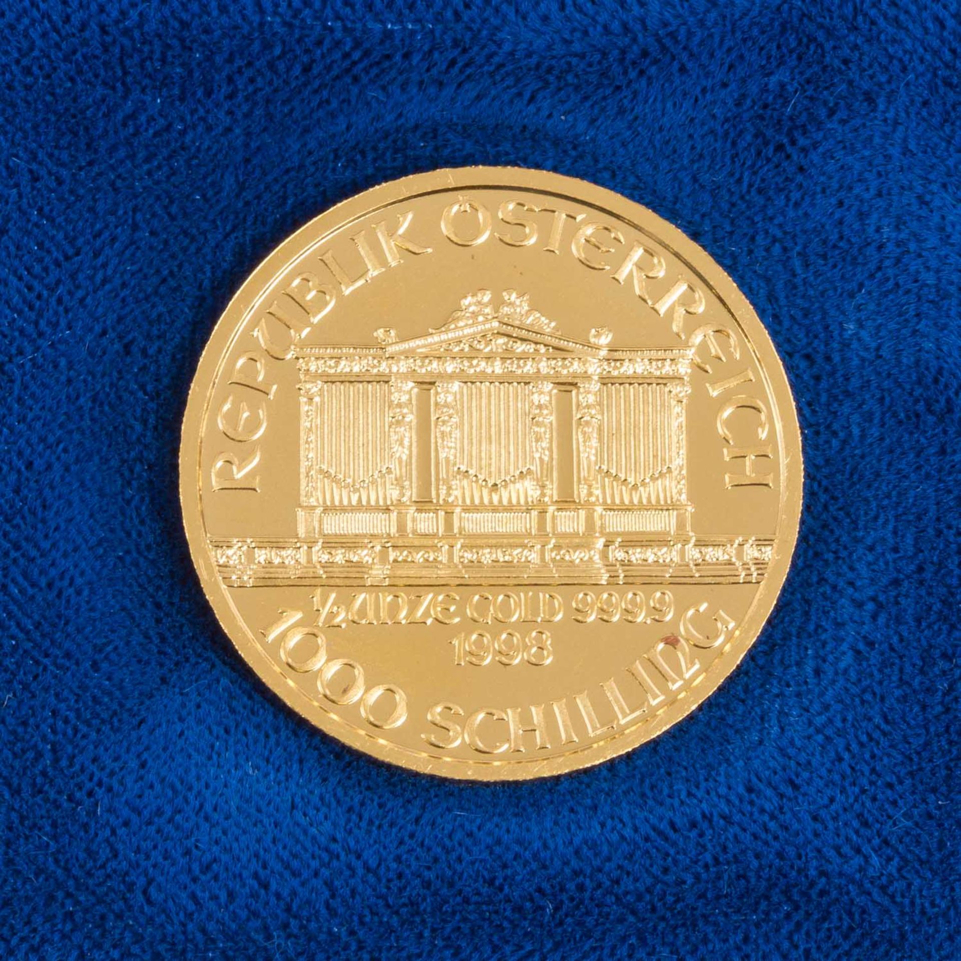 2 x Österreich/GOLD - 1000 Schilling 1996/1998, Wiener Philharmoniker, - Image 3 of 5