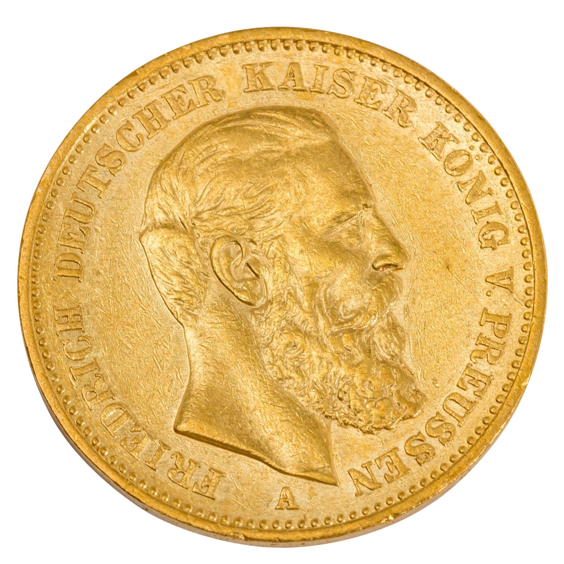 Dt. Kaiserreich /GOLD - Preussen Friedrich III. 20 Mark 1888-A