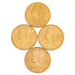 Schweiz /GOLD - 4 x 20 Sfr. Vreneli