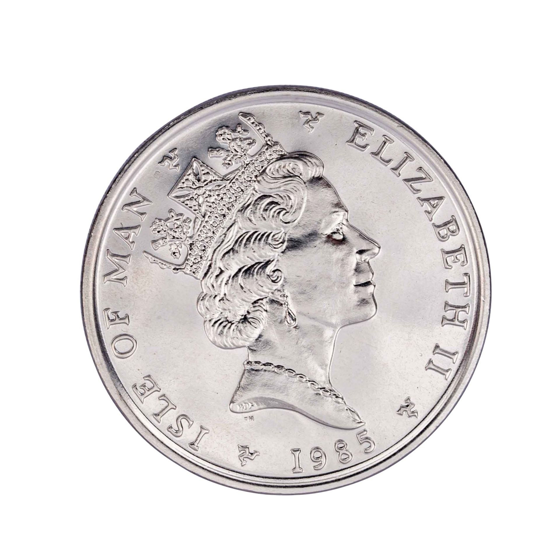 Isle of Man /PLATIN - Elisabeth II. m. Krone, 1 Noble (1oz) 1985