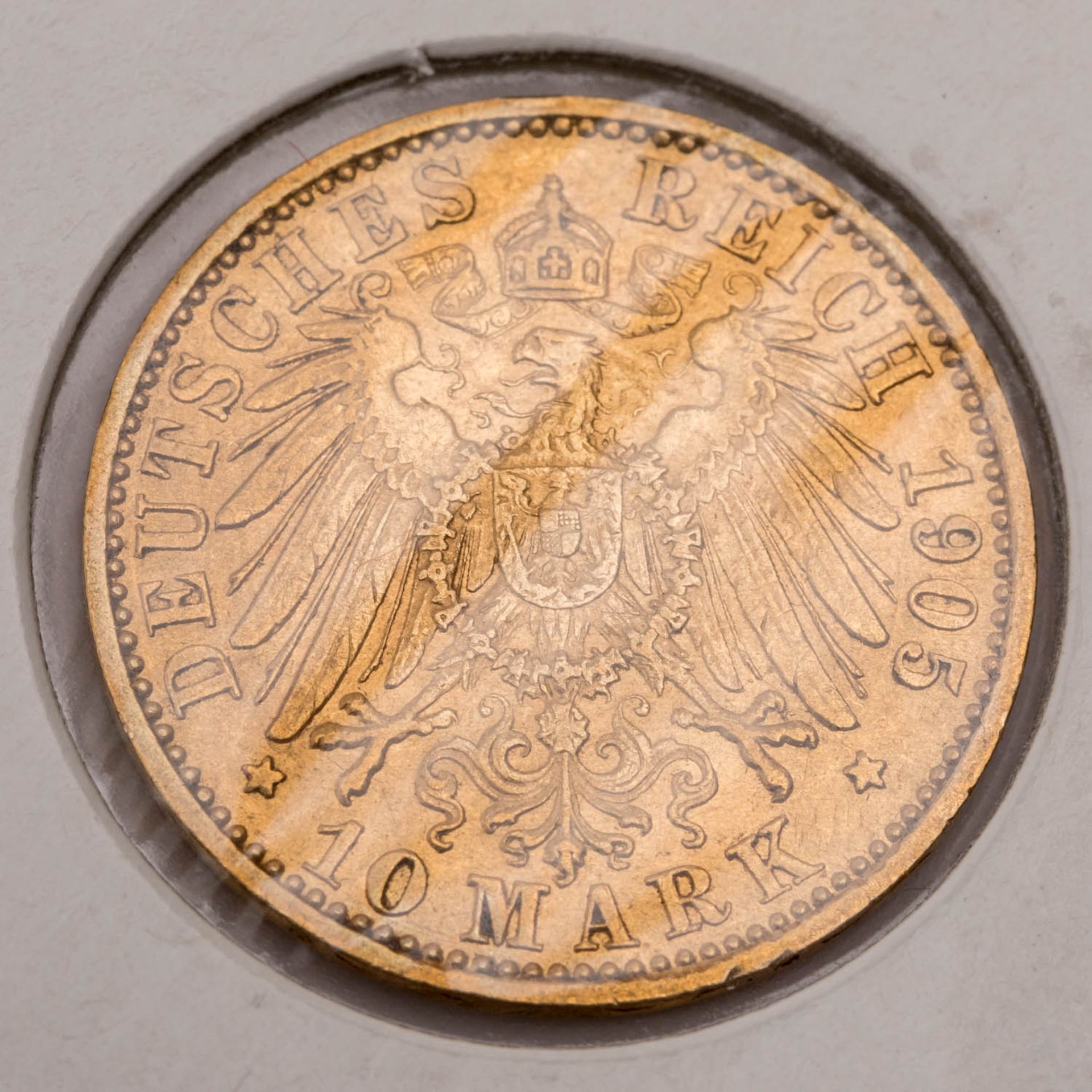 Preussen/GOLD - 10 Mark 1905 A Wilhelm II., - Bild 3 aus 3