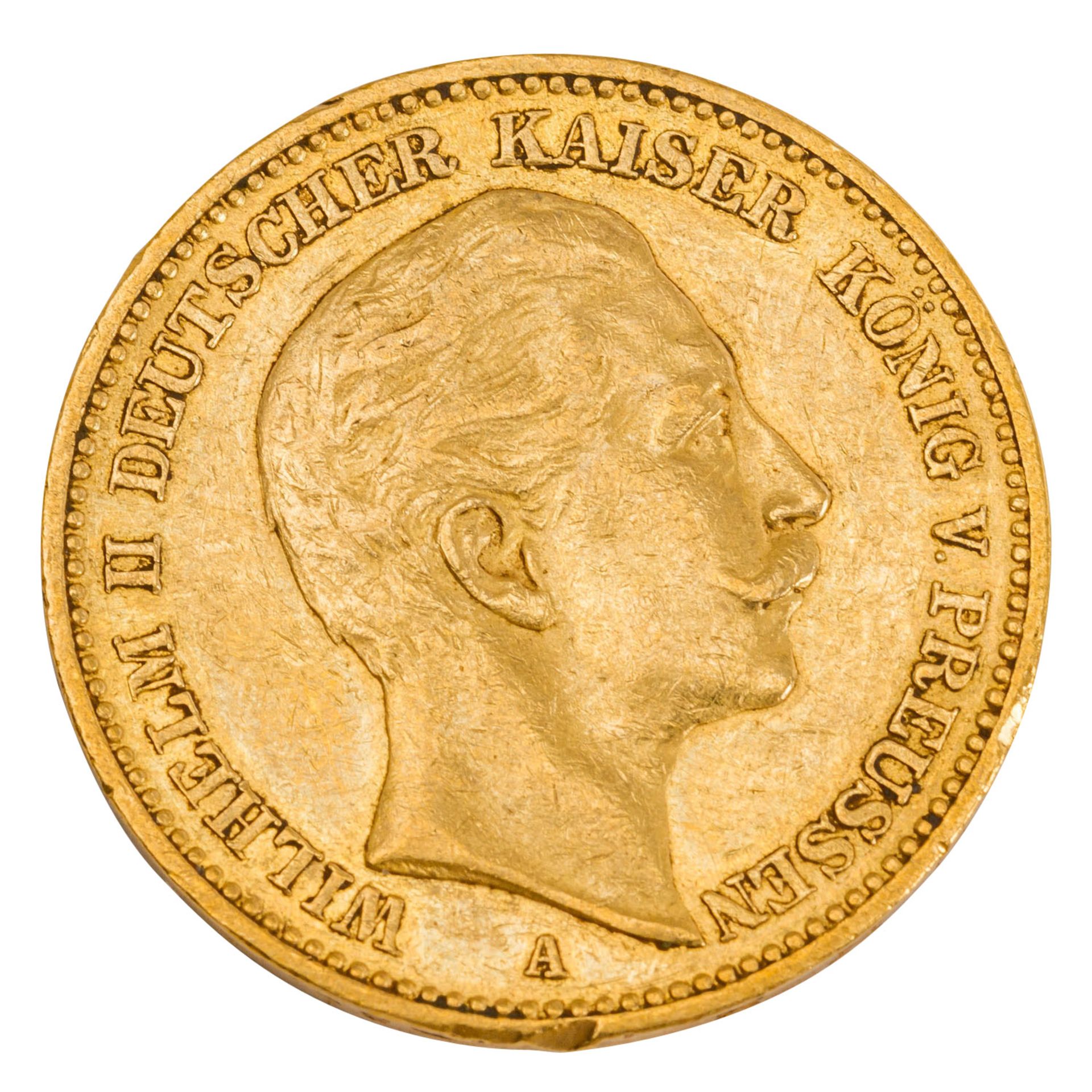 Dt. Kaiserreich /GOLD - Preussen Wilhelm II. 20 Mark 1898-A