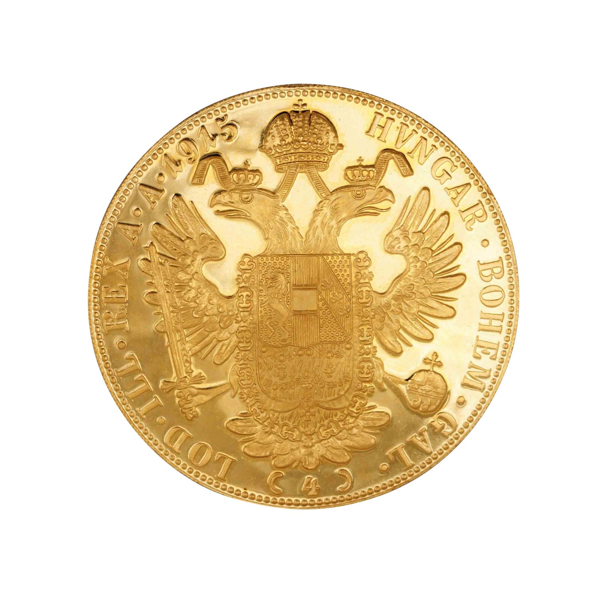 Österreich /GOLD, Josef I. - 4 Dukaten 1915/NP - Image 2 of 2