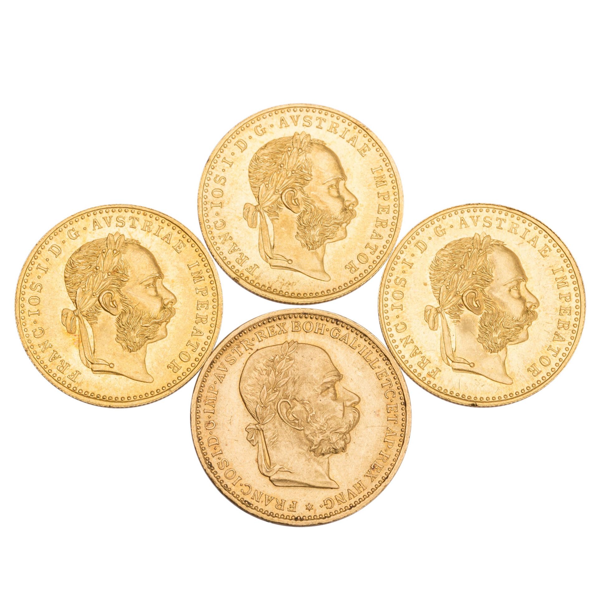 Österreich/GOLD - 3 x 1 Dukat 1915 NP